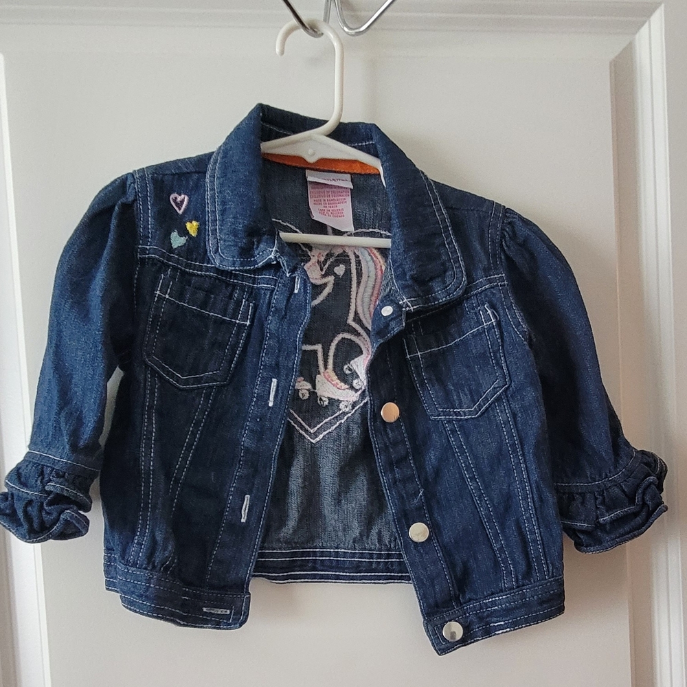 Nannette Blue Jean Jacket Classic Cropped Style
